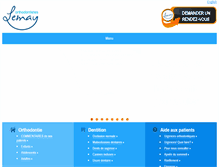 Tablet Screenshot of ortholemay.com
